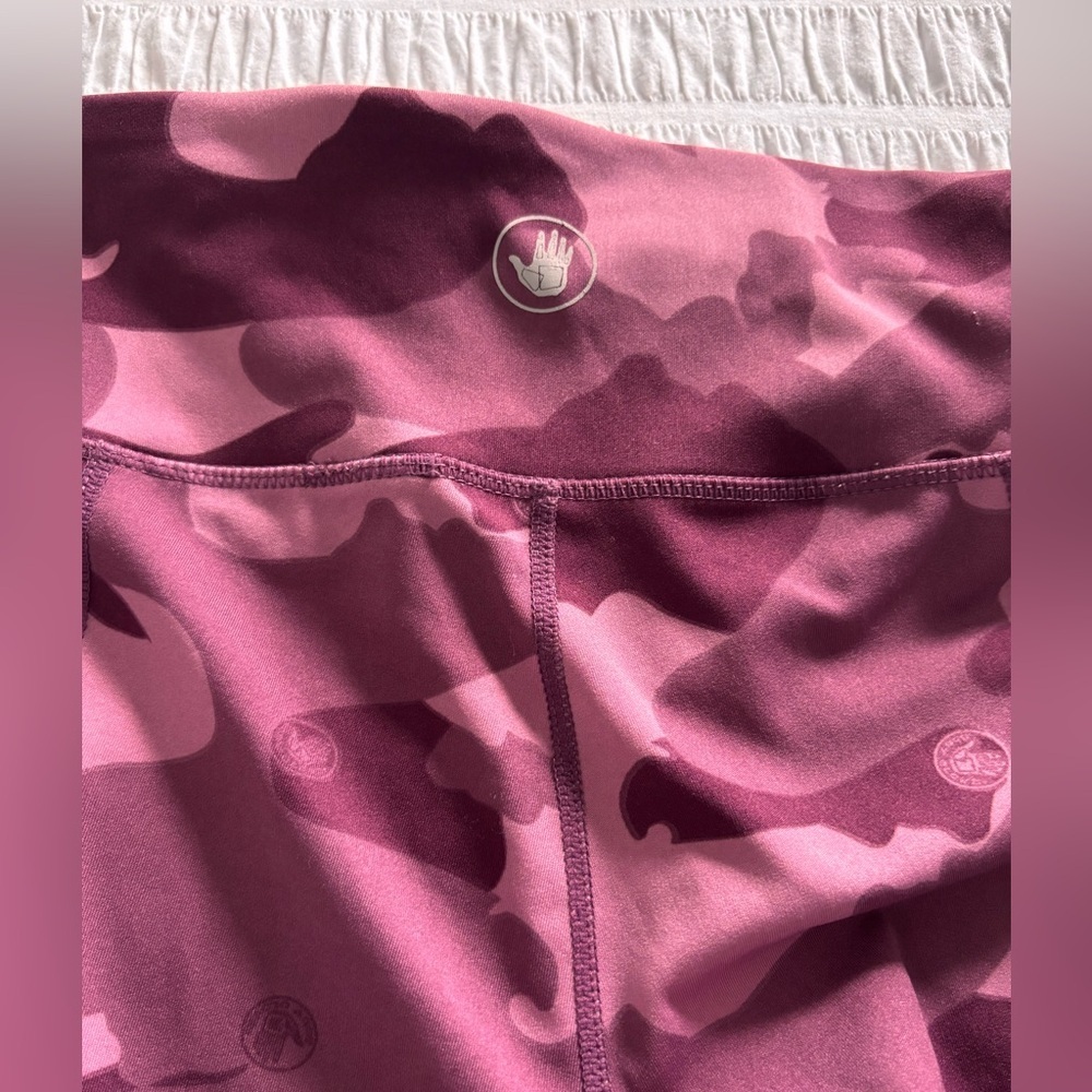 Body Glove Women’s Camouflage Leggings - Pink - Picture 6 of 8